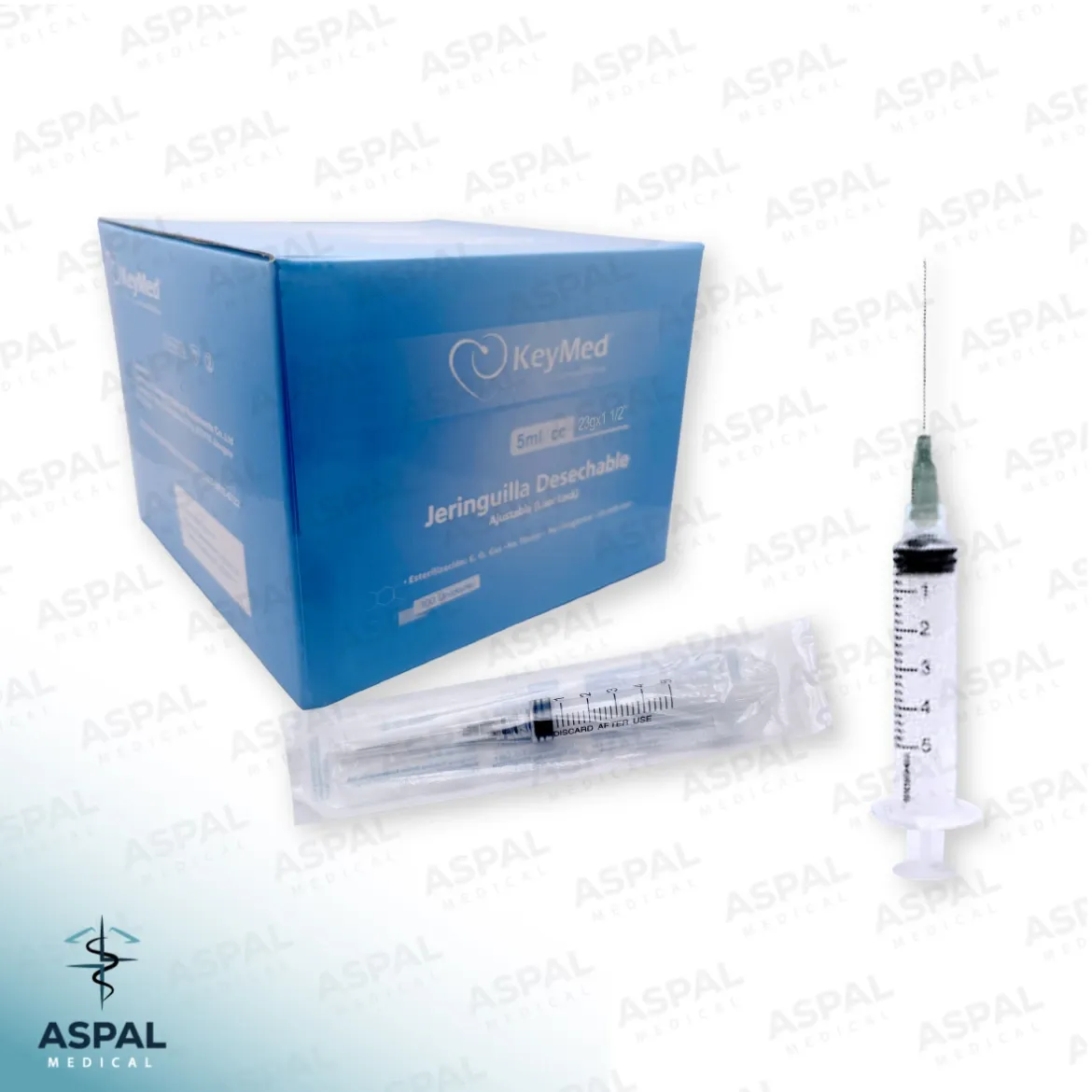 Caja jeringa luer lock 5ml