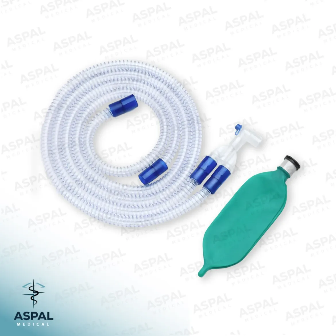 Circuito de anestesia colapsable completo